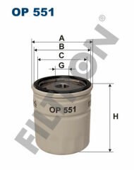 YAĞ FİLTRESİ OPEL KADETT-D 1.3 N 60HP 08/79-08/84-FILTRON OP551-90027778