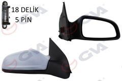 DIŞ DİKİZ AYNASI SAĞ ASTRA H 04 ELEKTRİKLİ ISITMALI ASTARLI KONVEKS 5 FİŞ VM-968EHPR 13312981-GVA 1090151-6428273-6428918-6207118