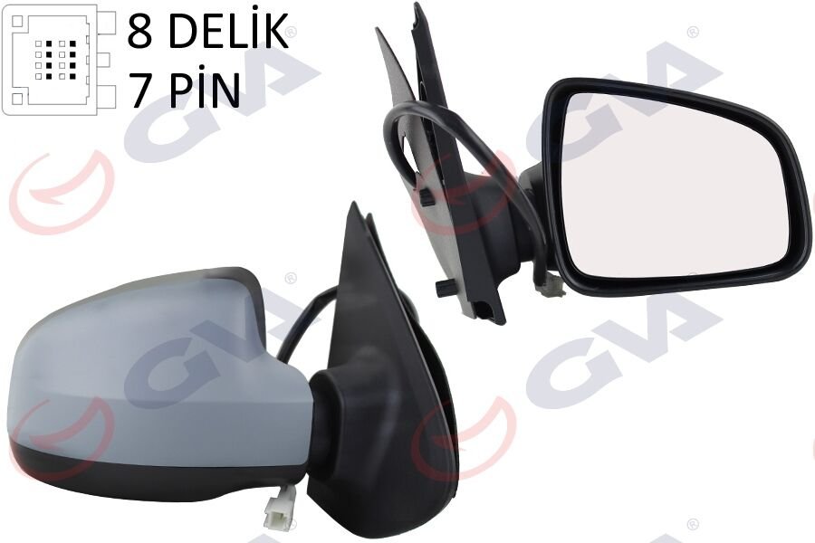 DIŞ DİKİZ AYNASI SAĞ LOGAN SANDERO-MCV 12 ELEKTRİKLİ ISITMALI ASTARLI SENSÖRLÜ KONVEKS 7 FİŞ VM-6804EHPSR-GVA 1019162-963014492R-963011787R