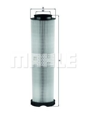 HAVA FILTRESI MERCEDES OM646 OM647 OM648 W211 S211 W220-MAHLE LX816.4-A6460940304