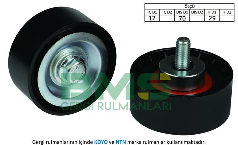ALTERNATÖR GERGİ RULMANI DAILY-DUCATO 2.3JTD 02-BMS 122-504000412