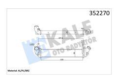 İNTERCOOLER KANGOO-NISSAN KUBISTAR 1.5DCI 98-KALE-8200221885-8200137653-8200732390