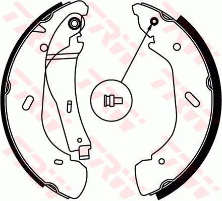 ARKA FREN BALATA TRANSIT V184 00 06 A.CEKER PABUCLU-TRW GS8690-YC152200AC-4743576-4525732