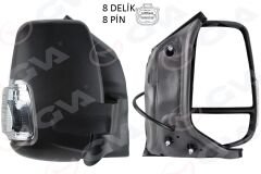 DIŞ DİKİZ AYNASI KISA KOL SAG ELEKT KATLANIR BEYAZ SİNYAL TRANSIT V363 14-GVA 1032114-BK3117682GM5JA6-BK3117682GL-2474641