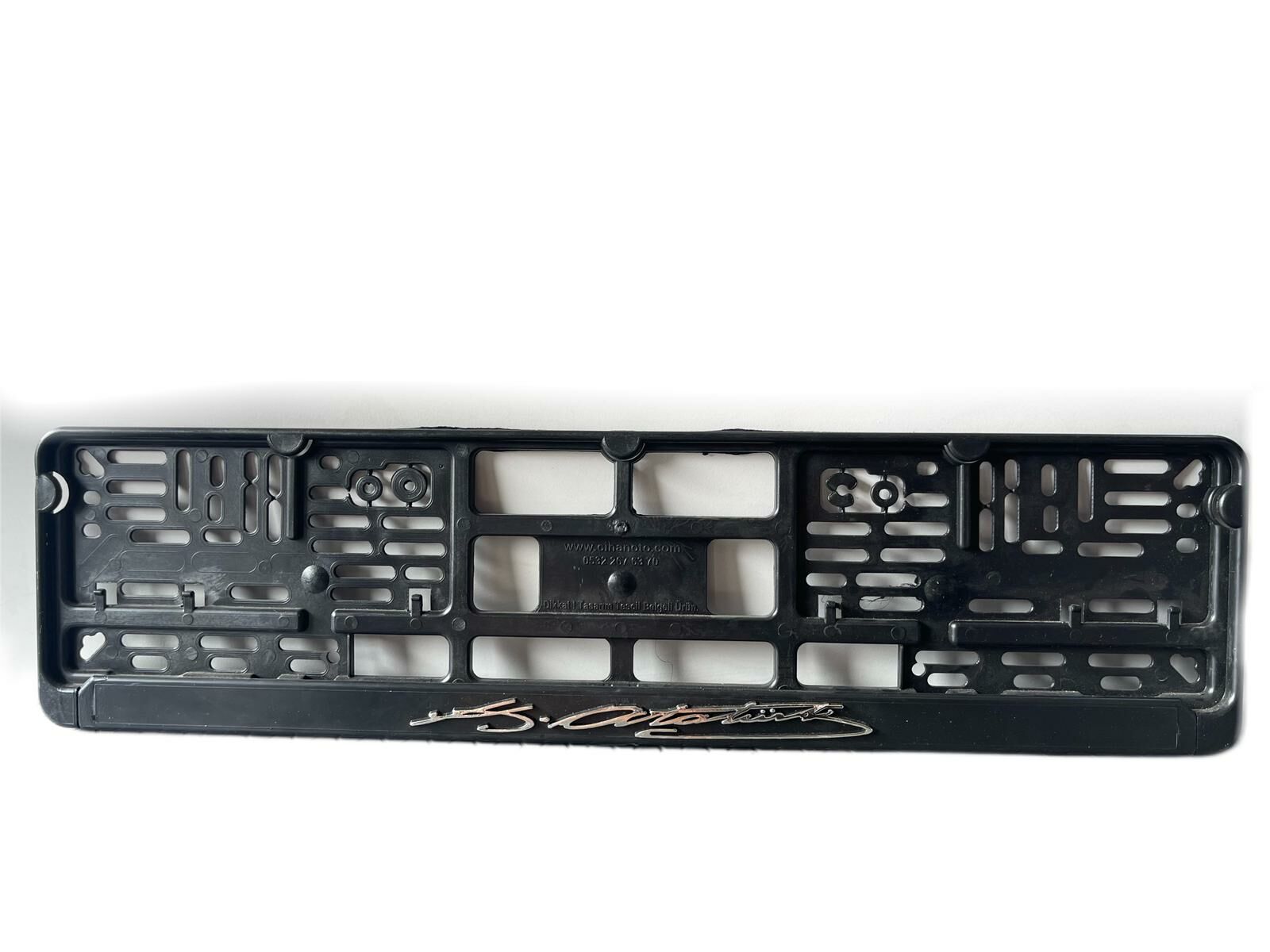 Kemal Atatürk Imzalı Plakalık Kabartmalı Yaldızlı Dikdörtgen Oto Plakalık