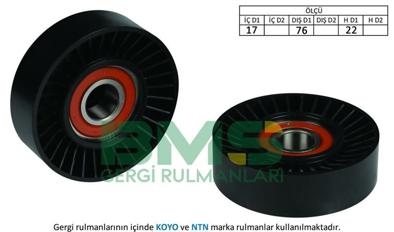 ALTERNATÖR GERGİ RULMANI ACCENT ERA 1.5 CRDİ 06-BMS 269-252864X000