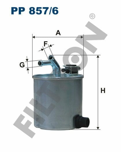 YAKIT FİLTRESİ NISSAN PATHFINDER 2.5 DCİ 174HP 05-FILTRON PP857.6-16400EC00A