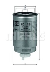 YAKIT FILTRESI BMW N47 N57 M57 E90 E92 E93-MAHLE KL579D-13327793672