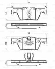 FREN BALATASI ARKA BMW F20 F30 F22 F32 F33 F34 F36 YENİ KOD-BOSCH 0986494554-34216873093-34216850569-34218855013