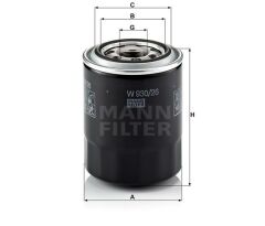 YAĞ FİLTRESİ H100 2.5 TCI-STAREX 97- 2.5 TDCI - H1 01- 2.5 CRDI W933.4-MANN W930.26.-2630042040-2630042030-K55114302