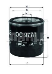 YAĞ FİLTRESİ GOLF VII-POLO V-A3-OCTAVIA 1.2 TSI-1.4 TSI 12-MAHLE OC977.1-04E115561