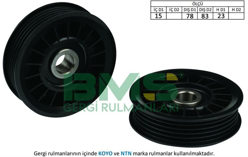 ALTERNATÖR GERGİ RULMANI PASSAT-A4-A6 1.9 TDI 1997-2001 AFN-AVN-AVG-BMS 036-028145278J