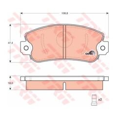 ÖN BALATA PANDA 650 96-95 -UNO 60 85-89 -UNO 70 85-89 -IBIZA 1.2-1.5-1.7 85-93-TRW GDB297-71748384-77362266-SE021165081A