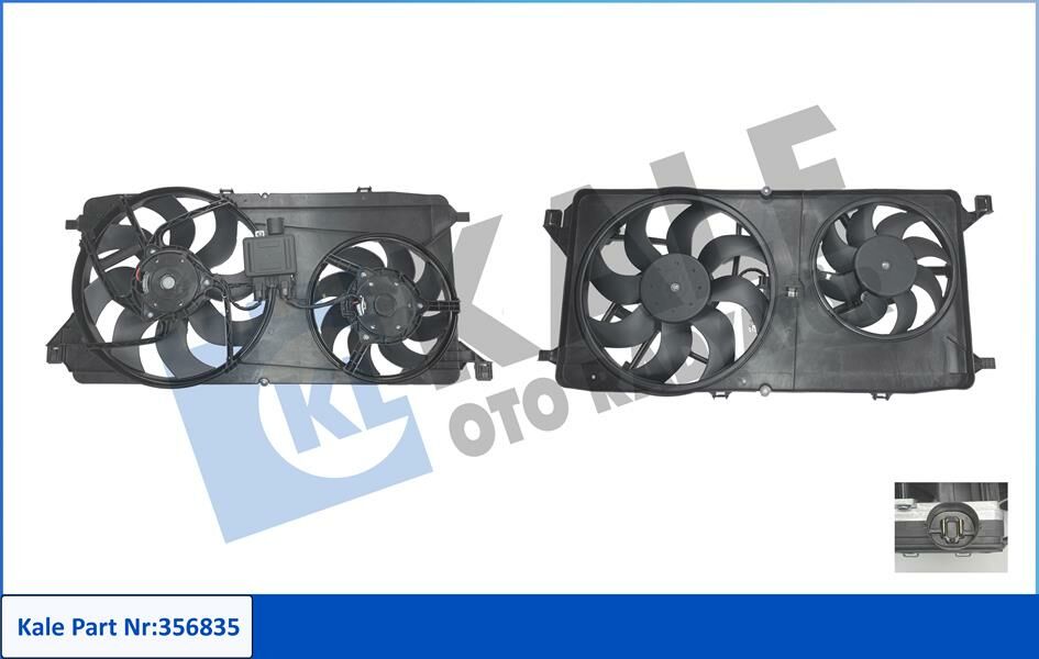 FAN MOTORU KOMPLE TRANSIT V347 06 14 2.2 140 PS KLIMALI-KALE-1370890-1387434-1819418-6C118C607BC