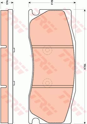 ÖN BALATA JAGUAR XK-XKR 3.5-4.2-5.0 06 14-TRW GDB1850-C2P15991