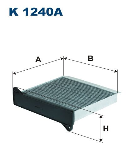 KABİN FİLTRESİ MITSUBISHI LANCER VII 1.6 98HP 09/03-10/08-FILTRON K1240A-MME61701