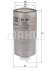 YAKIT FILTRESI BMW E34 E36-MAHLE KC47-13322243653