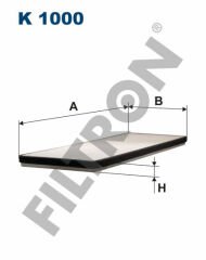 KABİN FİLTRESİ OPEL COMBO A 1.4 60HP 07/94-08/01-FILTRON K1000-6808610