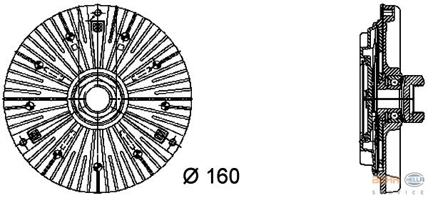 FAN TERMIGI BMW M41 M51 E30 E34 E36 TD TDS-FANEX 2132514-11522245498