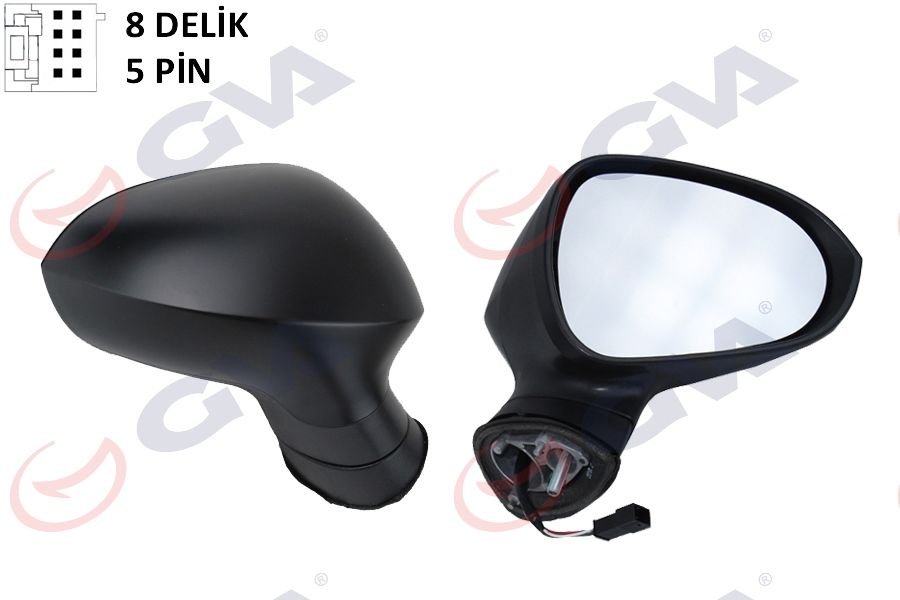 DIŞ DİKİZ AYNASI SAĞ IBIZA 08 ELEKTRİKLİ ISITMALI KONVEKS ASTARLI 5 FİŞ VM-364EHPR-GVA 1061530-6J1857508HGRU