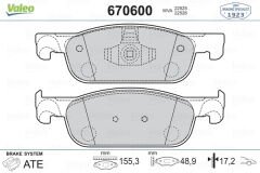 ÖN BALATA CLIO IV 0.9 TCE-1.2-1.5DCI 12 DACIA DUSTER-LOGAN II- SANDERO II 1.2-1.5DCI 12-VALEO 670600-410605536R-410604682R