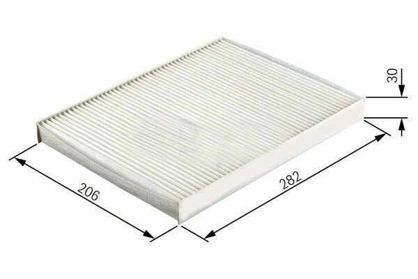 POLEN FİLTRESİ POLO3-POLO CLASSIC-GOLF3-GOLF4-BORA-A3-TOLEDO 97-04 -PASSAT 01-05-SARDES-1H0819644-1H0819644A-1H0819644B