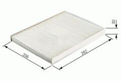 POLEN FİLTRESİ POLO3-POLO CLASSIC-GOLF3-GOLF4-BORA-A3-TOLEDO 97-04 -PASSAT 01-05-SARDES-1H0819644-1H0819644A-1H0819644B