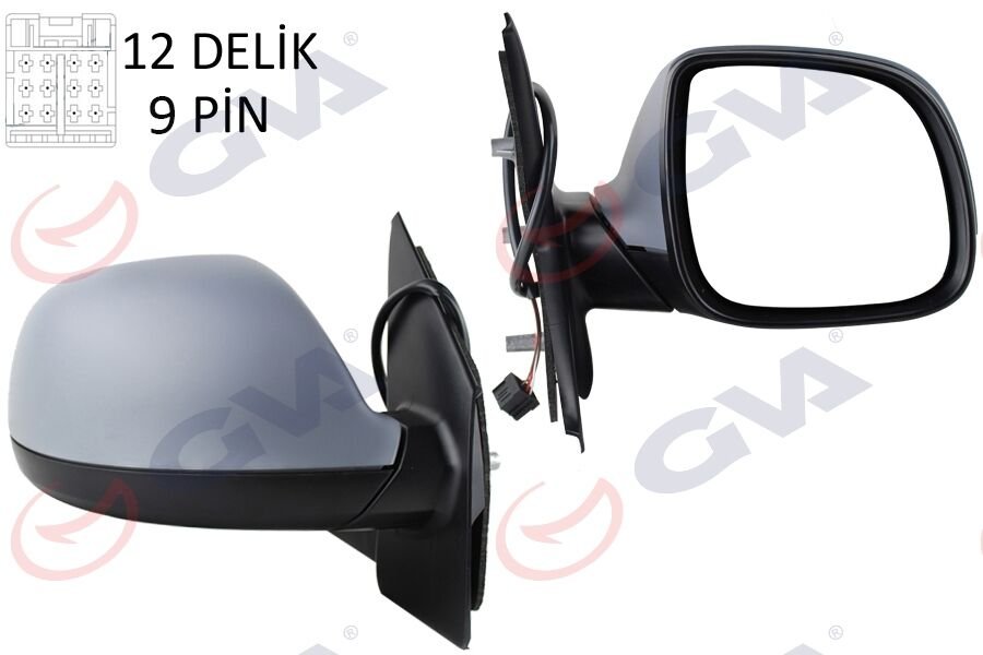 DIŞ DİKİZ AYNASI SAĞ TRANSPORTER T7 15 ELEKTRİKLİ ISITMALI KATLANIR RADIO ANTENLİ ASTARLI KONVEKS VM-6373EBPR-GVA 1075552-7E1857408AA-GRU