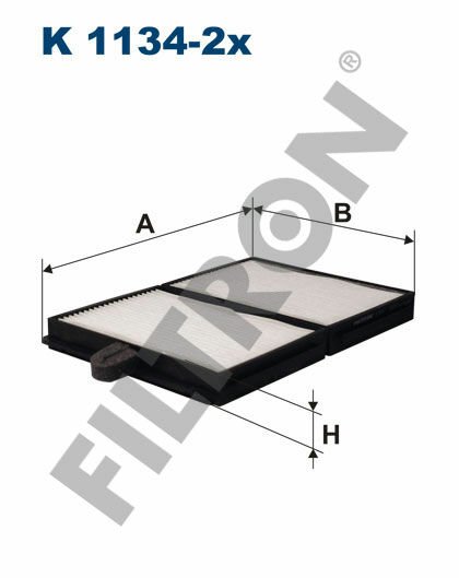 KABİN FİLTRESİ TOYOTA AVENSIS I T22 1.8 16V 129HP 10/00-02/03-FILTRON K1134-2X-8888020030