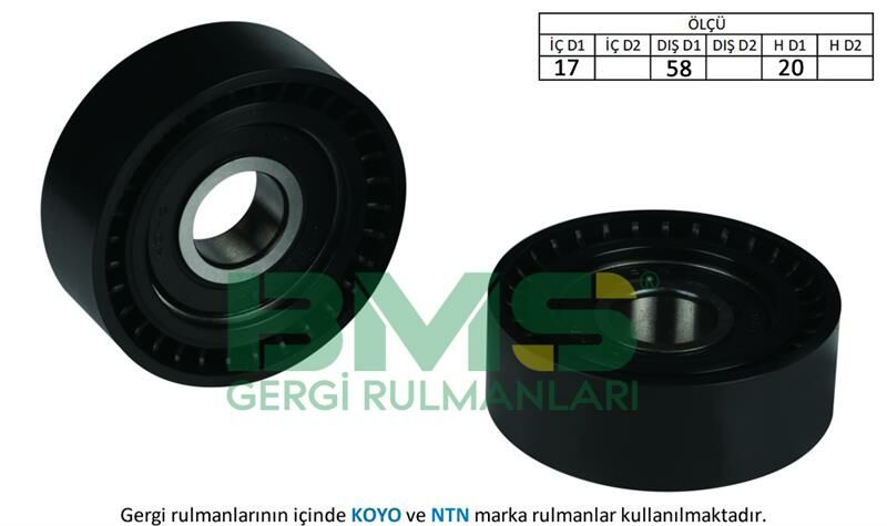 ALTERNATÖR GERGİ RULMANI GOLF5/6-JETTA-PASSAT-SCIROCCO-TIGUAN-A3-LEON 1.4TSI 04-10 BLG-BMY-CAVA-BMS 265-03C145299M