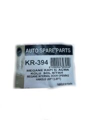 Kapı İç Açma Kolu Sol Renk : Siyah - Yuvarlak Kesim KR-394