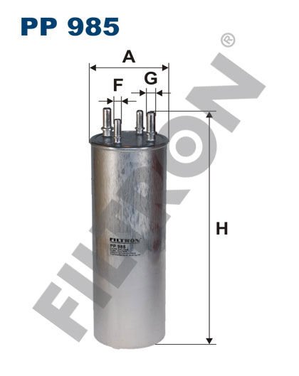 YAKIT FİLTRESİ TOUAREG 2.5TDI-MULTTIVAN 1.9TDI-2.0TDI-TRANSPORTER T5 1.9TDI-2.0TDI-2.5TDI-FILTRON PP985-7H0127401A