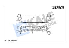 TURBO RADYATORU BMW F10 F11 N20-KALE 352505-17117618769