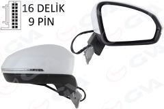 AYNA KOMPLE SAĞ 9 PİN AYDINLATMA KATLANIR TIGUAN 2019-GVA 9105781-5NB857508AB