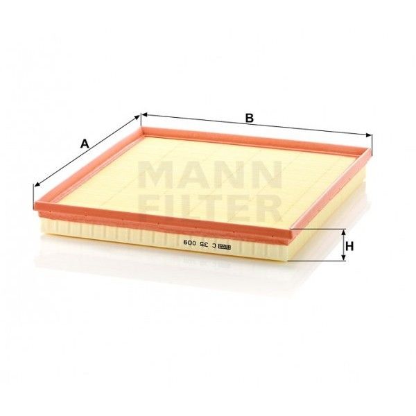 HAVA FILTRESI TRANSIT V347 2.2TDCI 130PS-140PS 07 TOURNEO CUSTOM V362 12 19 O CEKER-MANN C35009-CC119601CB-1731778-1741459