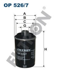 YAĞ FİLTRESİ GOLF VI-PASSAT 10 TIGUAN 07 T5 11 A3 04 A4 08 A6 11 OCTAVIA 09 LEON 09 2.0 TFSI-FILTRON OP526.7-06H115561-06J115561B-06A115555B