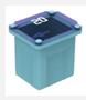 0424020 MICRO DİŞİ SİGORTA 20 AMPER 15x12.10 mm GÖK MAVİSİ-MTA 2394-04240207/2394