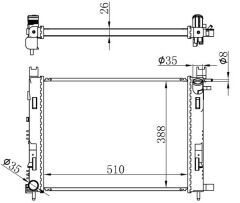 RADYATÖR CLIO IV-LOGAN II-DOKKER-LODGY 1.5 DCİ-ORIS-214100078R-214101612R