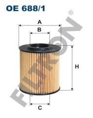 YAĞ FİLTRESİ POLO V 09 FABIA II-IBIZA V 2010 1.2 TDI-FILTRON OE688.1-03P115562-03P115466