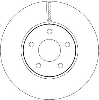 ON FREN DISK AYNA FOCUS IV 17-TRW-JX611125AEB-2305503-JX611125AEA