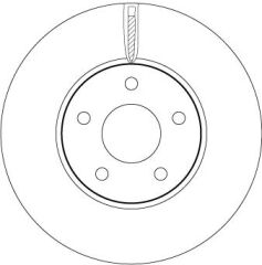 ON FREN DISK AYNA FOCUS IV 17-TRW-JX611125AEB-2305503-JX611125AEA