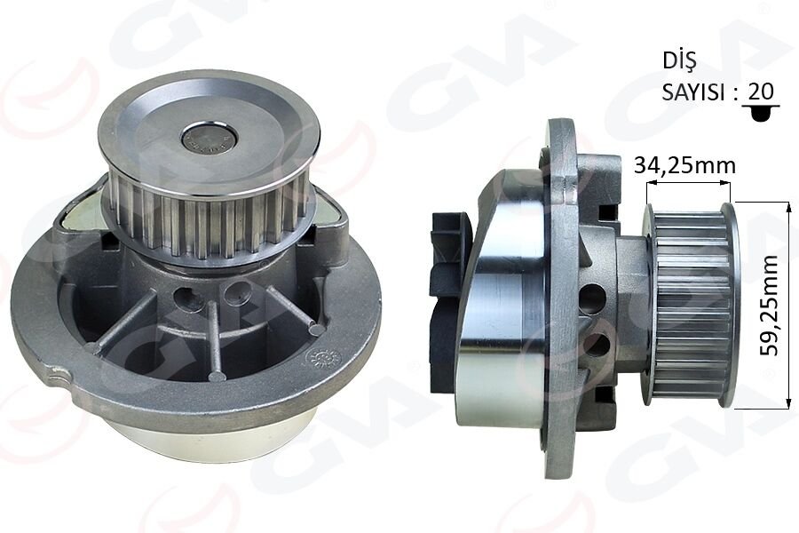 DEVİRDAİM ASTRA G-VECTRA B-C-CORSA C-MERIVA-ZAFIRA-COMBO 05 1.4 16V-1.6 16V X14-Z14-X16-Z16 BALANSLI TIP-GVA-1334077-6334035-9199592-93182038