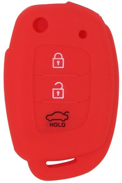 KONTAK ANAHTAR KUMANDA KORUYUCU KILIF SİLİKON 3 TUŞ KIRMIZI HYUNDAI I20-I30-AFT HMA071-K-HMA071-K