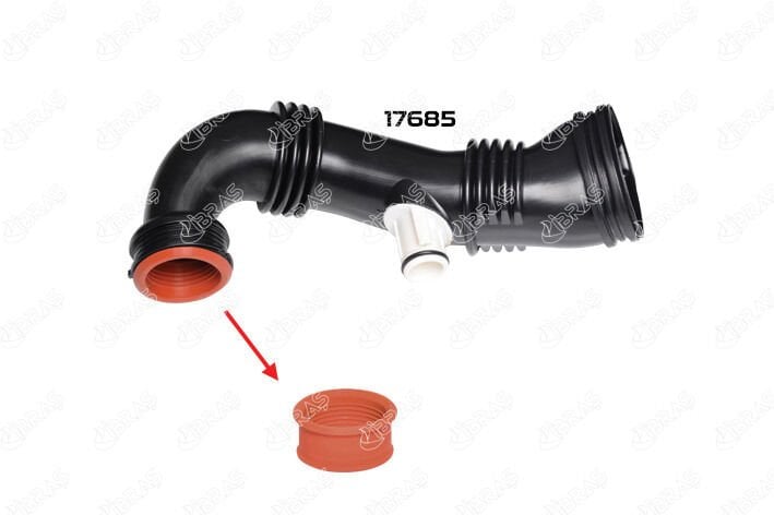 TURBO HORTUM CONTASI PARTNER TEPEE-P107-P206-P207-P307-P308-P1007-EXPERT III-C2-C4-BERLINGO 1.6HDI-IBRAS 17680-1434.C8