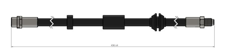 ON FREN HORTUMU VOLVO C70 II 06 13 S40 II 05 12 V50 05 12-CAVO C900601A-30681724-30683556-30714412