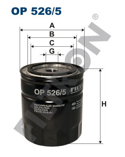 YAĞ FİLTRESİ PASSAT-SKODA SUPERB 2.8 V6 -AUDI A4-A6-A8-80-FILTRON OP526.5-078115561D-078115561H-078115561J