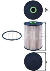 YAKIT FİLTRESİ CADDY III-GOLF V-JETTA III-OCTAVIA-TOLEDO III-LEON-ALTEA-A3 1.9TDI-2.0TDI-MAHLE KX228D-1K0127177B-1K0127434B