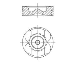 PISTON SEGMAN 0.50 80.50mm MERCEDES OM622 W447 . RENAULT R9M 1.6 dCi MEGANE TALISMAN TRAFIC NISSAN QASHQAI X-TRAIL NV300-YENMAK 31-04189-050-A6220300100-120A10010R-8771974050