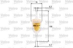 ŞEFFAF BENZİN ARA FİLTRE KÜÇÜK TİP ÜNİVERSAL-VALEO 587000-7700544588-82425649-251201511D
