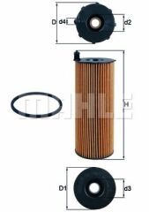 YAĞ FİLTRESİ TOUAREG 3.0TDI-3.0 V6 TDI 06-10 -A4 04-08 -A5 04-11 -A8 03-10 -Q5 08- -Q7 06-10-MAHLE OX196.1D-057115561K-057115561L-LR002338